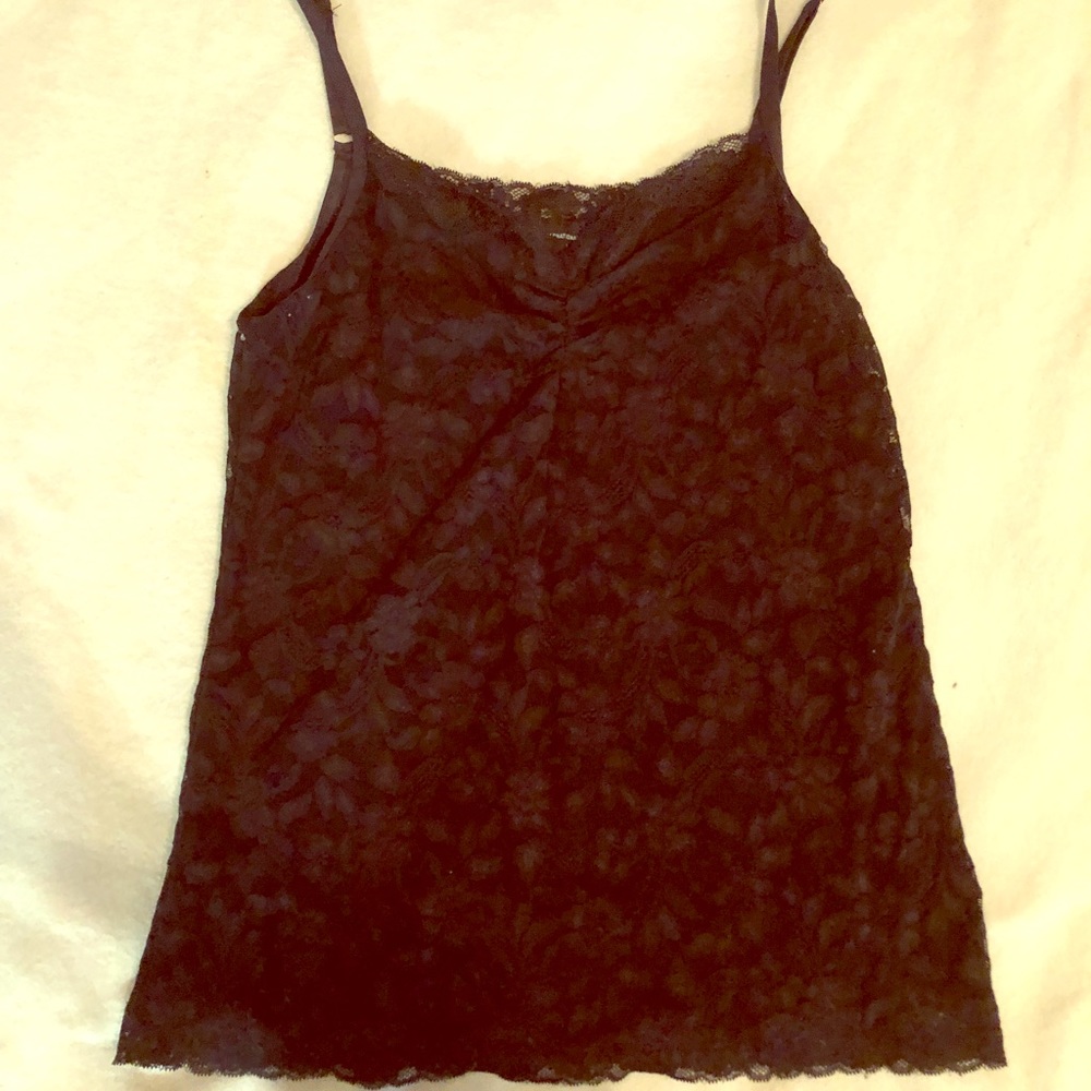 Black laced camisole